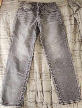 Old Navy Gray OG Straight-Leg Jeans